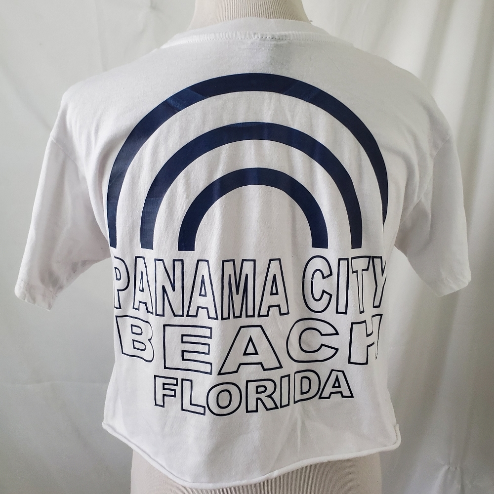 Panama City Beach Florida cropped tee shirt
